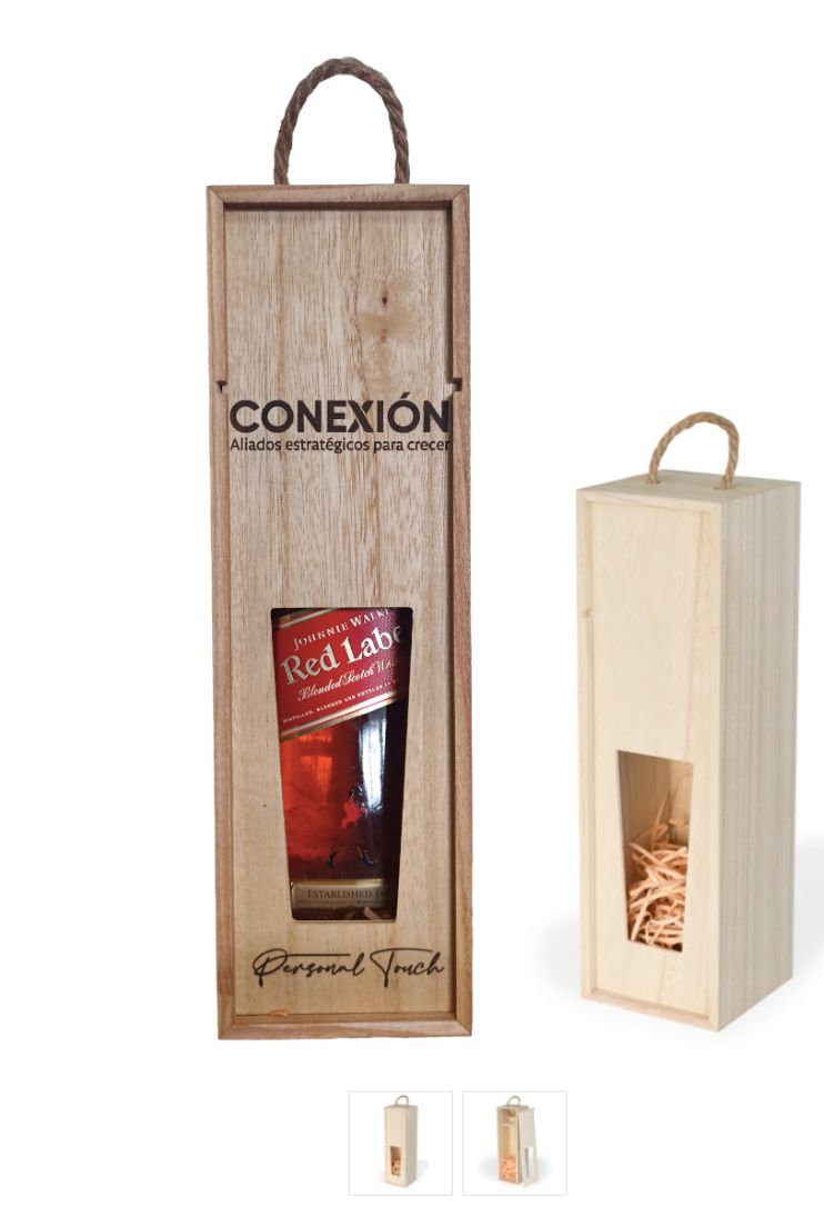 Caja MDF para botella