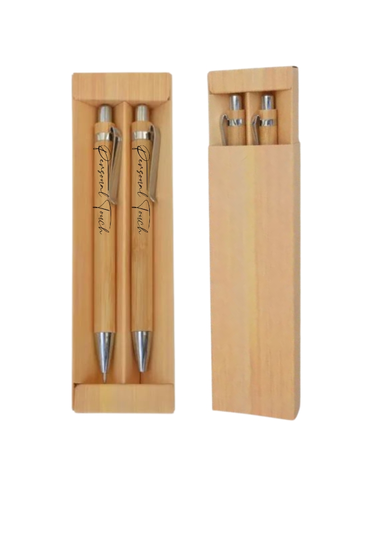 Set Bamboo Lápiz y Lapicera